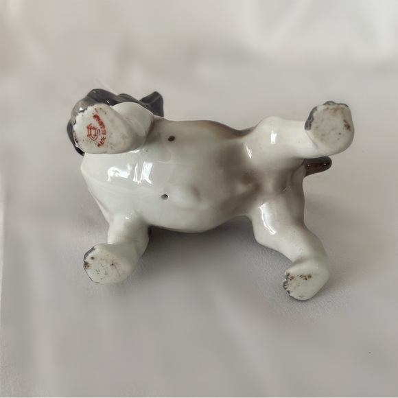 Vintage 60s japan English bulldog ceramic porcelain figurine statue home decor - Picture 5 of 5